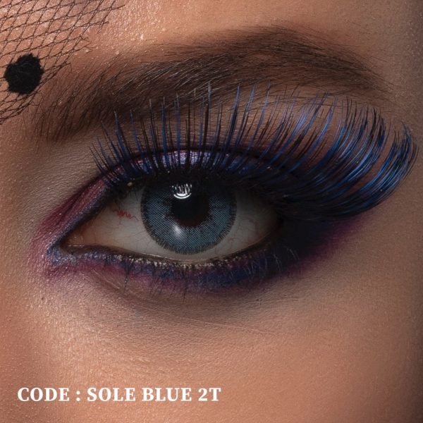 لنز آبی خیلی روشن کد Sole Blue 2T