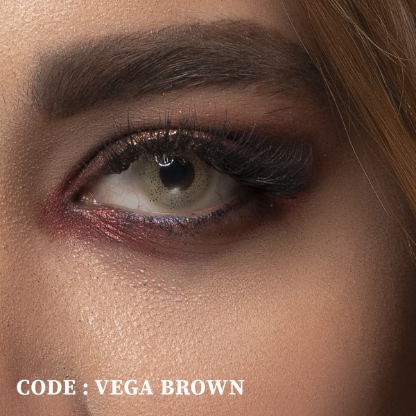 لنز فانتزی رنگی Vega Brown از برند رینبو