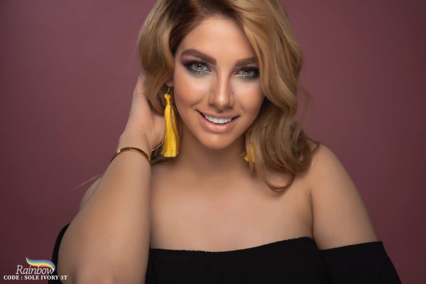 لنز رنگی طوسی عسلی Sole Ivory 3T برند رینبو - Image 3