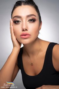 لنز قهوه‌ای دور دار Sole Brown 2T برند رینبو - Image 4