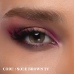 لنز قهوه‌ای دور دار Sole Brown 2T برند رینبو