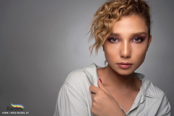 لنز رنگی قهوه‌ای دور دار Sole Hazel 2T از برند رینبو - Image 3