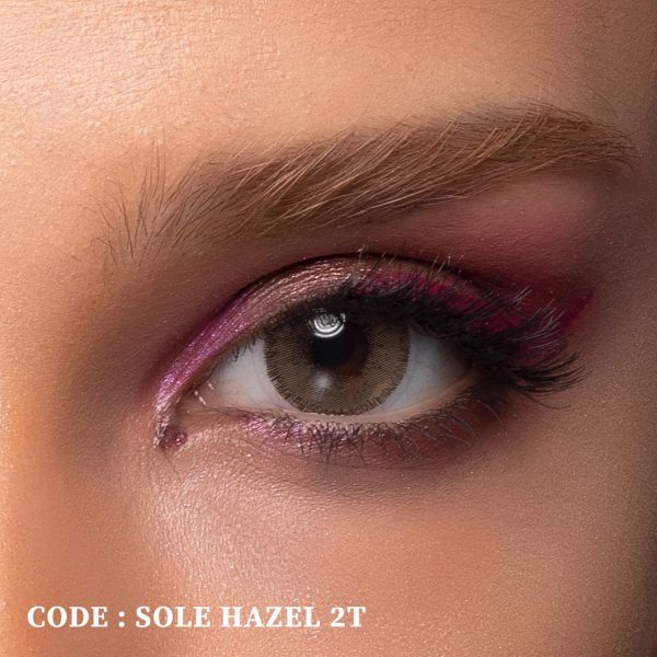 لنز رنگی قهوه‌ای دور دار Sole Hazel 2T از برند رینبو