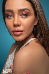 لنز رنگی طوسی دور دار White Gray 2T برند رینبو - Image 3