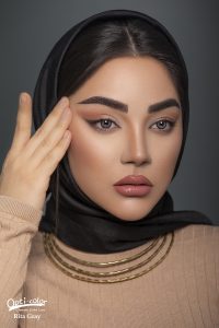 لنز چشم رنگی اُپتی کالر مدل Rita-gray رنگ طوسی دور دار - Image 5