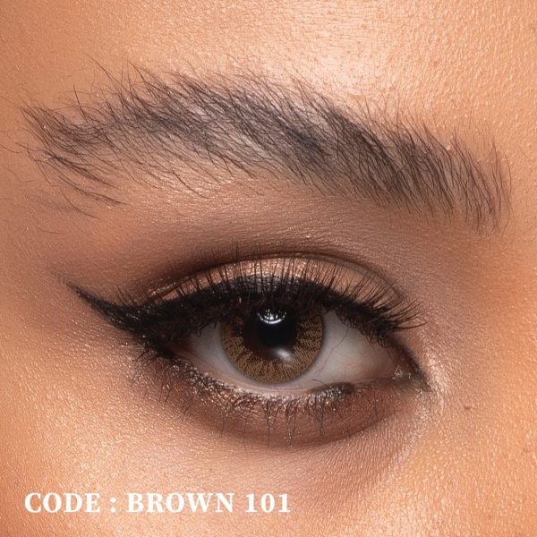 لنز قهوه ای روشن خالص brown 101