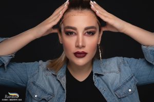 لنز قهوه‌ای روشن با رده های عسلی brown 303 - Image 2