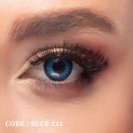 لنز آبی گیرا با دور مشکی  blue211