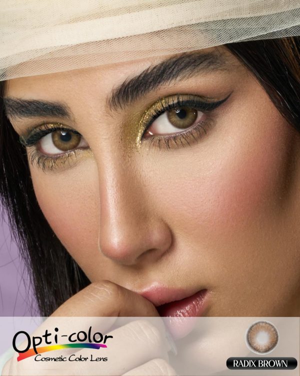 لنز Radix Brown اپتی کالر | قهوه‌ای نچرال ساخت کره
