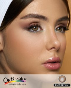 لنز Radix Brown اپتی کالر | قهوه‌ای نچرال ساخت کره