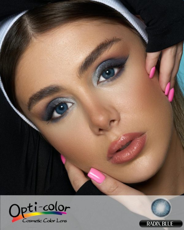 لنز Radix Blue اپتی کالر | آبی نچرال بدون دور