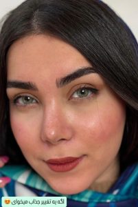 لنز رنگی سبز عسلی Lili green - Image 3