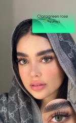 لنز رنگی سبز تیره claragreen - Image 3